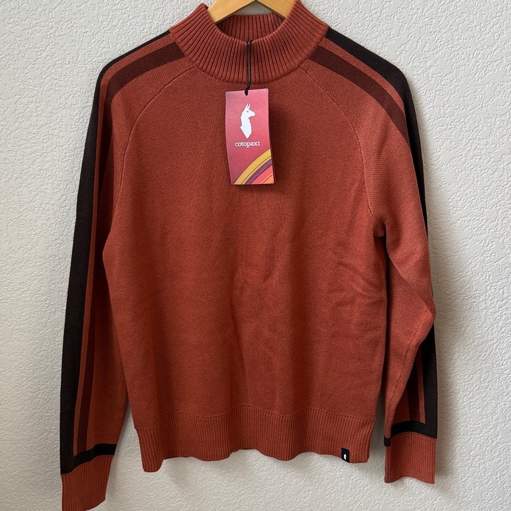 Cotopaxi Libre Mock Sweater Faded Brick Orange Brown size Medium NWT - Picture 3 of 10